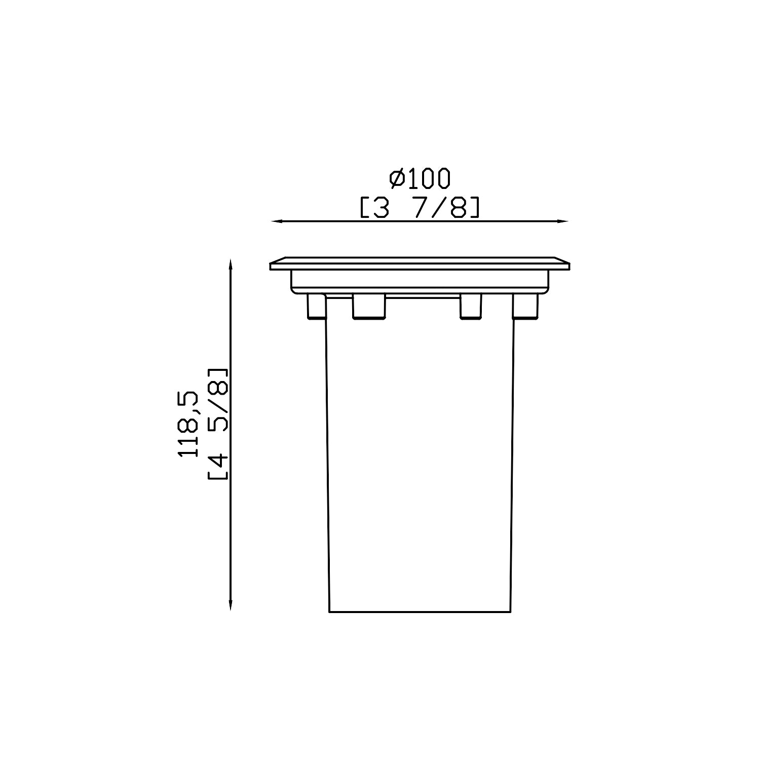 RIGL08B MR16 IN-GROUND WELL LIGHT