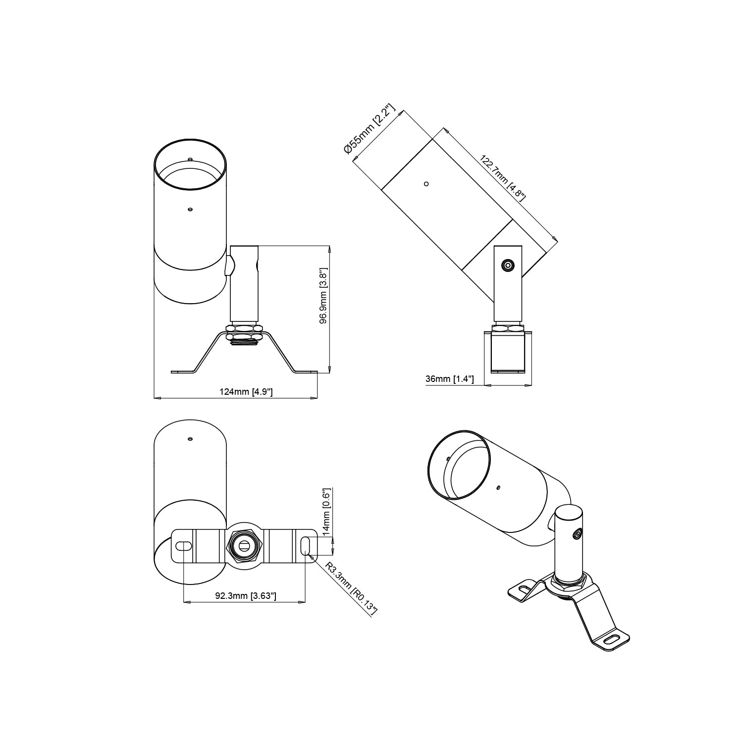 RTL01B MR16 DOWN LIGHT